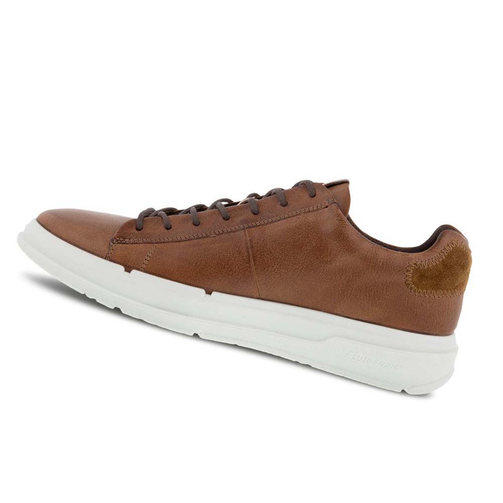 Men's Ecco Soft X Classic Sneakers Brown | Canada 641CTV